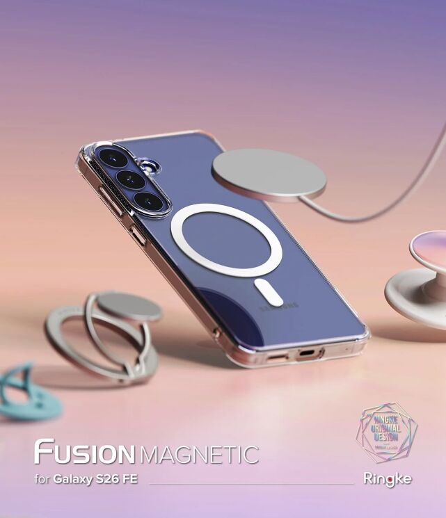 Защитный чехол Ringke Fusion Magnetic для Samsung Galaxy S26 FE (8800380463684) - Clear: фото 6 из 20