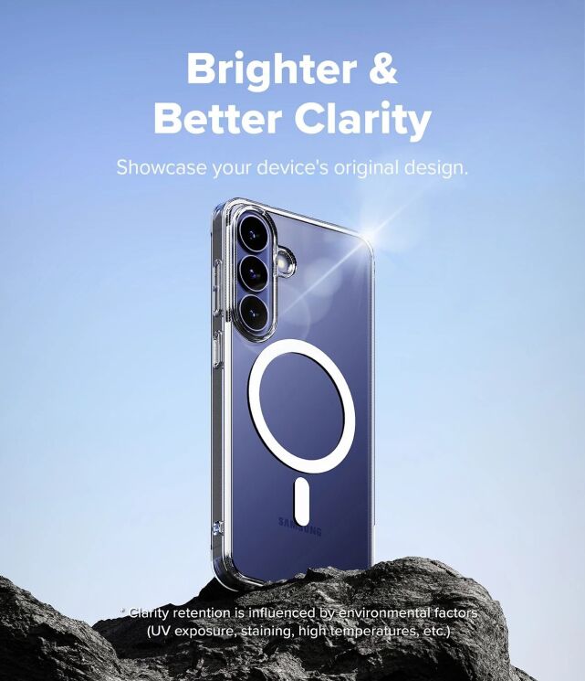 Защитный чехол Ringke Fusion Magnetic для Samsung Galaxy S26 FE (8800380463684) - Clear: фото 10 из 20