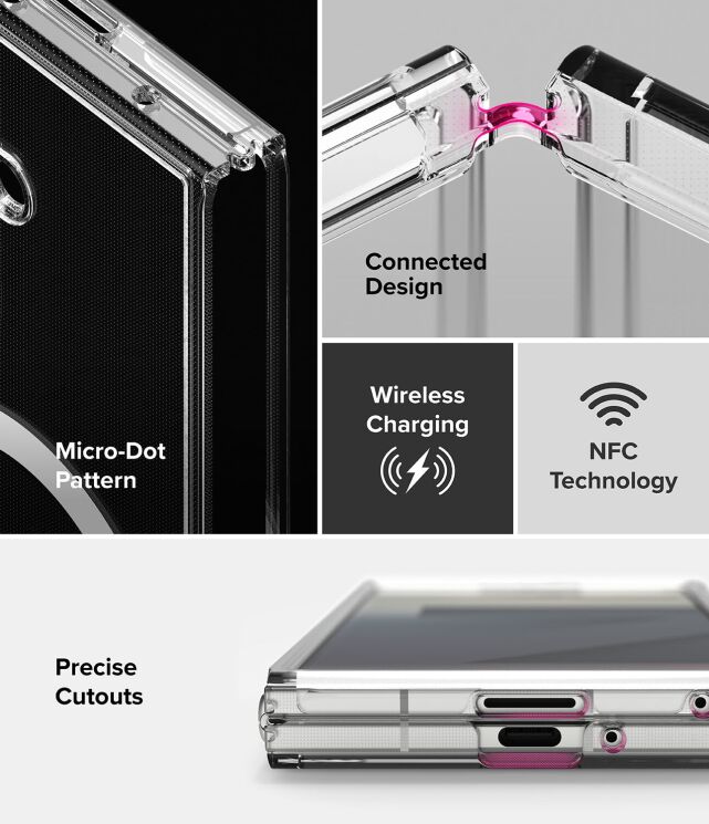Захисний чохол Ringke Fusion Magnetic (FF) для Samsung Galaxy Fold 7 - Clear: фото 20 з 25