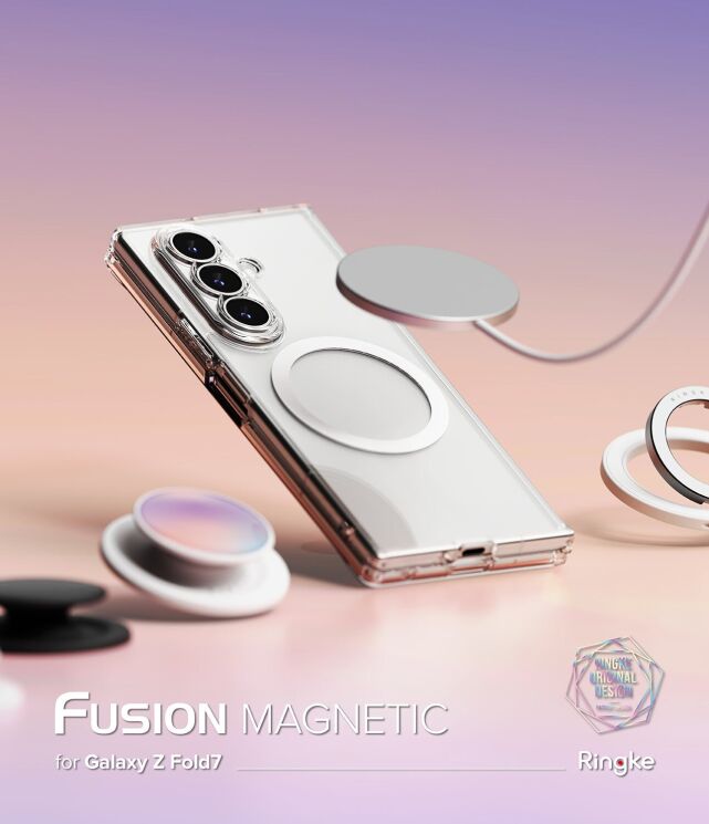 Захисний чохол Ringke Fusion Magnetic (FF) для Samsung Galaxy Fold 7 - Clear: фото 5 з 25