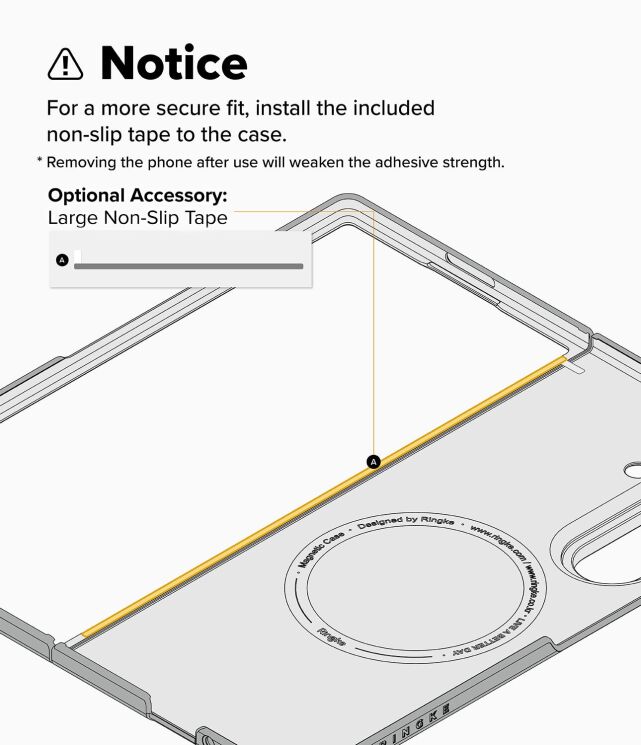 Захисний чохол Ringke Fusion Magnetic (FF) для Samsung Galaxy Fold 7 - Clear: фото 21 з 25