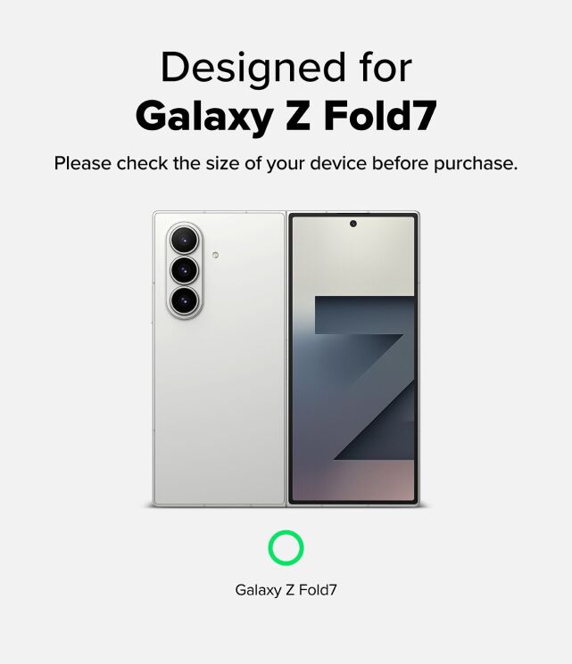 Захисний чохол Ringke Fusion Magnetic (FF) для Samsung Galaxy Fold 7 - Clear: фото 6 з 25