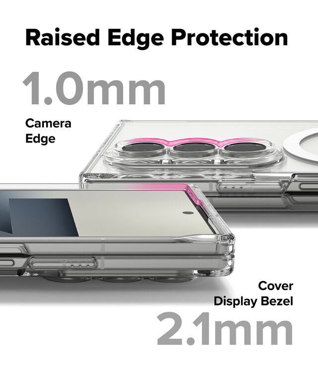 Захисний чохол Ringke Fusion Magnetic (FF) для Samsung Galaxy Fold 7 - Clear: фото 14 з 25