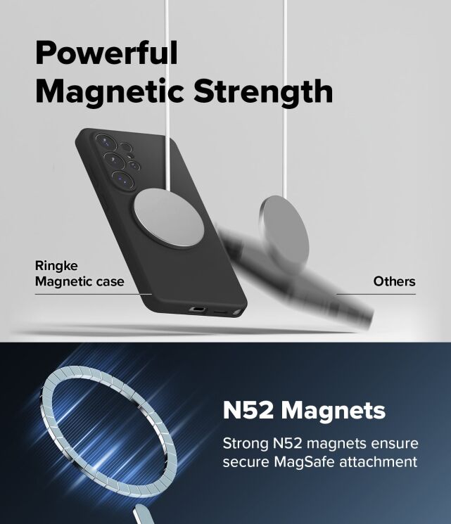 Защитный чехол Ringke Silicone Magnetic для Samsung Galaxy S26 Ultra (S948) 8800328814783 - Pink Sand: фото 10 из 18