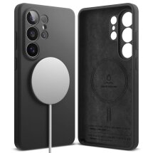 Защитный чехол Ringke Silicone Magnetic для Samsung Galaxy S26 Ultra (S948) 8800328814691 - Black: фото 1 из 18