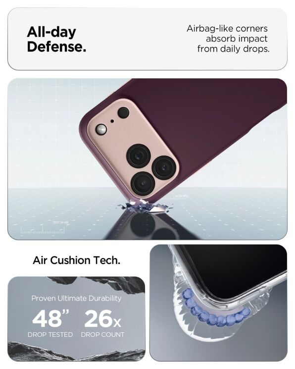 Защитный чехол Spigen Nano Pop (MagFit) для iPhone 18 Pro (ACS12179) - Burgundy (440103DR) Защитный чехол Spigen Nano Pop (MagFit) для iPhone 18 Pro (ACS12179) - Burgundy: фото 9 из 10