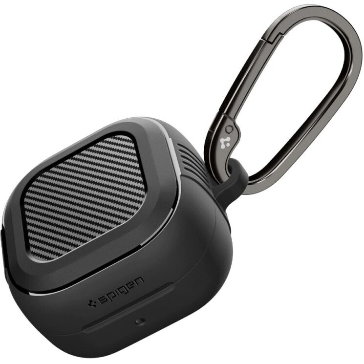 Защитный чехол Spigen Rugged Armor (FH) для Samsung Galaxy Buds 4 / Buds 4 Pro (ACS11200) - Matte Black: фото 2 из 14