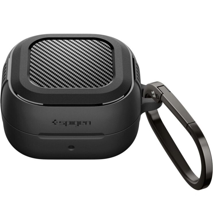 Защитный чехол Spigen Rugged Armor (FH) для Samsung Galaxy Buds 4 / Buds 4 Pro (ACS11200) - Matte Black: фото 3 из 14