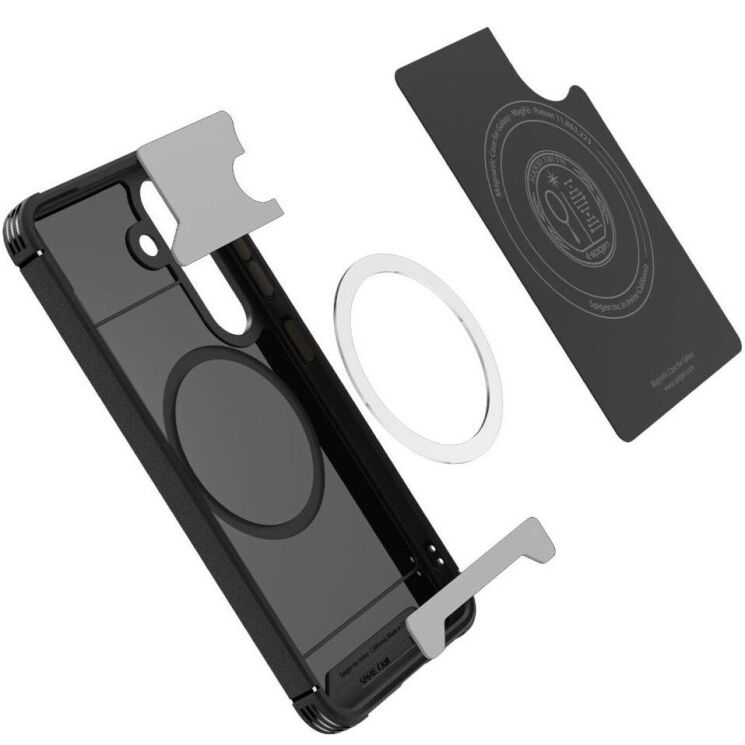 Защитный чехол Spigen (SGP) Core Armor (MagFit) для Samsung Galaxy S25 (S931) ACS08924 - Matte Black: фото 5 из 13