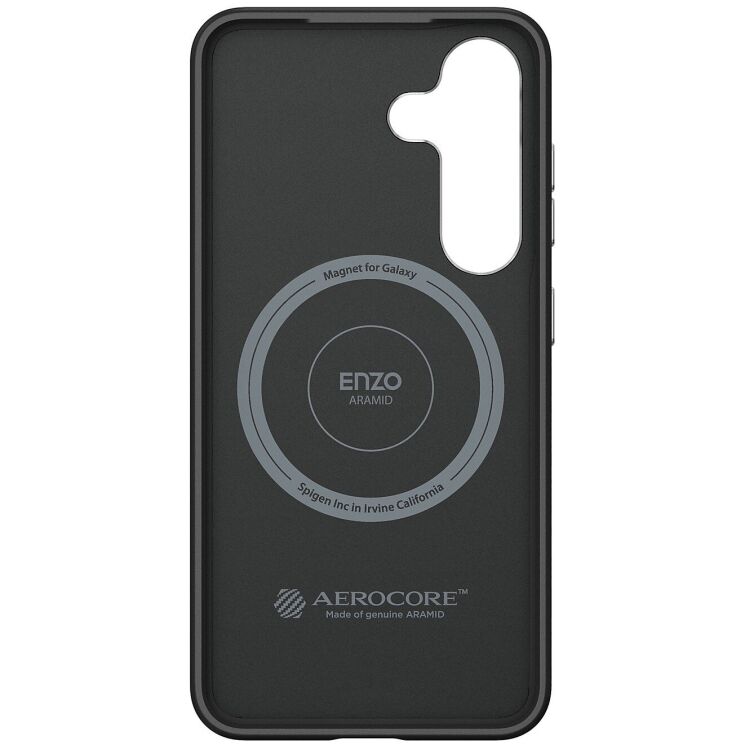 Захисний чохол Spigen (SGP) Enzo Aramid (MagFit) для Samsung Galaxy S25 Plus (S936) ACS09120 / GP-FPS936PGABW - Black / Silver: фото 3 з 6