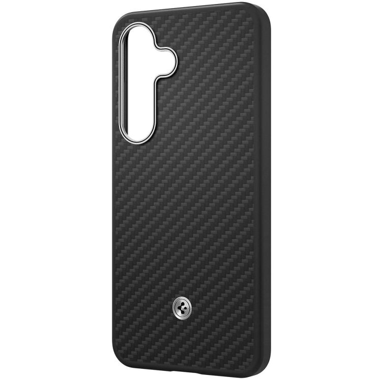 Захисний чохол Spigen (SGP) Enzo Aramid (MagFit) для Samsung Galaxy S25 Plus (S936) ACS09120 / GP-FPS936PGABW - Black / Silver: фото 2 з 6