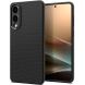 Защитный чехол Spigen (SGP) Liquid Air для Samsung Galaxy S25 Edge (S937) ACS09420 - Matte Black (377586B). Фото 1 из 22