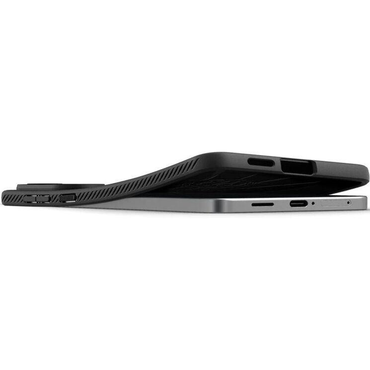 Защитный чехол Spigen (SGP) Liquid Air для Samsung Galaxy S25 Edge (S937) ACS09420 - Matte Black: фото 10 из 22