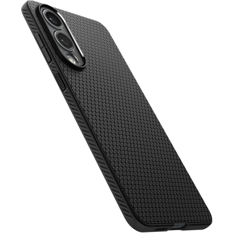 Защитный чехол Spigen (SGP) Liquid Air для Samsung Galaxy S25 Edge (S937) ACS09420 - Matte Black: фото 3 из 22