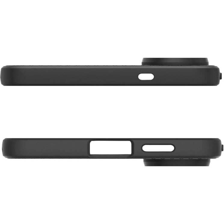 Защитный чехол Spigen (SGP) Liquid Air для Samsung Galaxy S25 Edge (S937) ACS09420 - Matte Black: фото 15 из 22