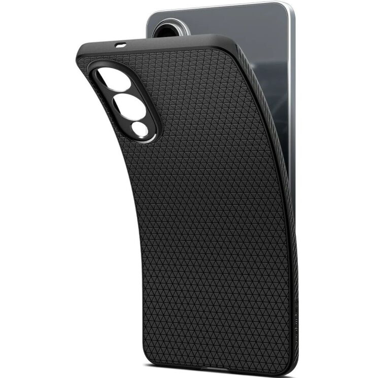Защитный чехол Spigen (SGP) Liquid Air для Samsung Galaxy S25 Edge (S937) ACS09420 - Matte Black: фото 4 из 22