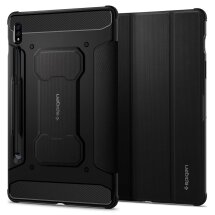 Защитный чехол Spigen (SGP) Rugged Armor Pro для Samsung Galaxy Tab S7 (T870.875) / S8 (T700/706) - Black: фото 1 из 18