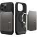 Защитный чехол Spigen (SGP) Slim Armor (MagFit) для Apple iPhone 14 Pro Max - Gunmetal (301248H). Фото 5 из 10