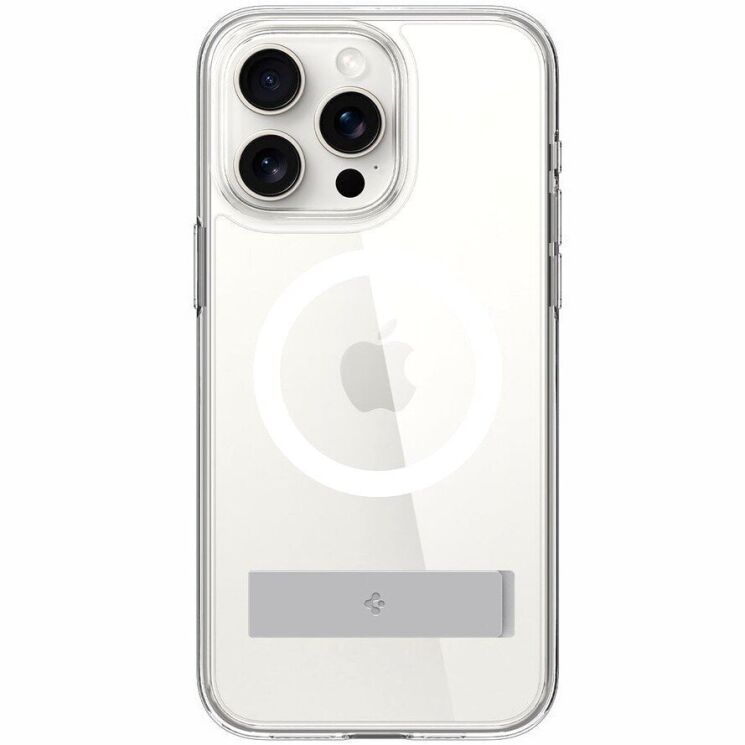 Защитный чехол Spigen (SGP) Slim Armor Essential S (MagFit) для Apple iPhone 15 Pro Max (ACS06452) - Crystal Clear: фото 10 из 18