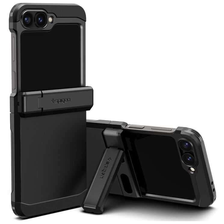 Защитный чехол Spigen (SGP) Tough Armor Pro (FF) для Samsung Galaxy Flip 6 - Black: фото 1 из 19