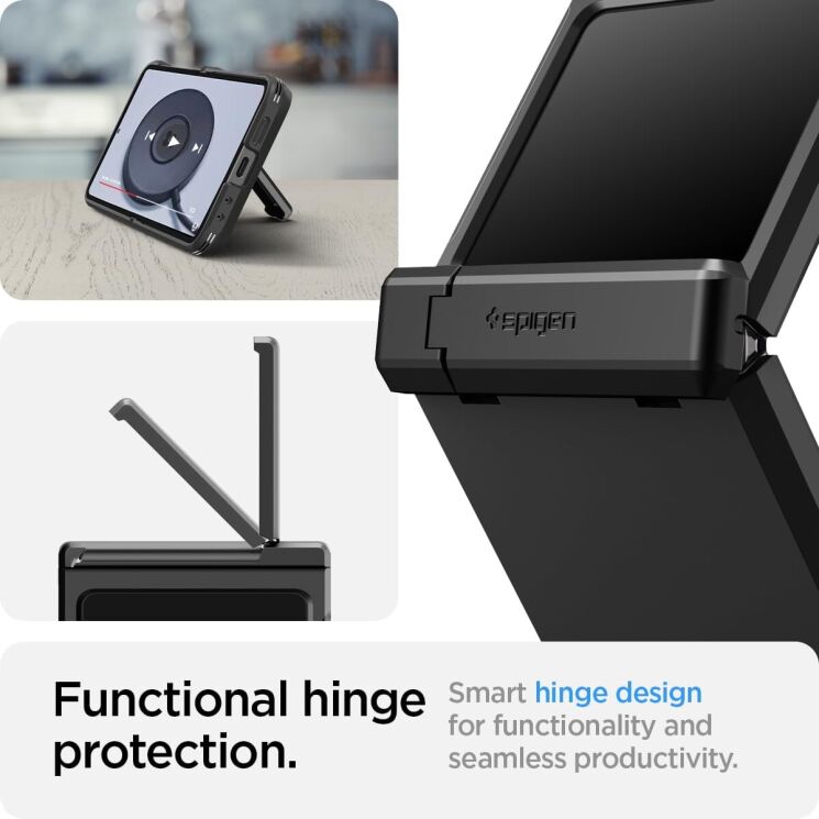Защитный чехол Spigen (SGP) Tough Armor Pro (FF) для Samsung Galaxy Flip 6 - Black: фото 15 из 19