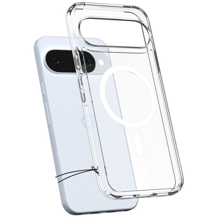 Захисний чохол Spigen (SGP) Ultra Hybrid (MagFit) для Google Pixel 10 / 10 Pro (ACS09702) - Clear / White: фото 4 з 17
