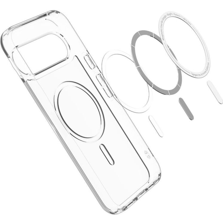 Захисний чохол Spigen (SGP) Ultra Hybrid (MagFit) для Google Pixel 10 / 10 Pro (ACS09702) - Clear / White: фото 5 з 17