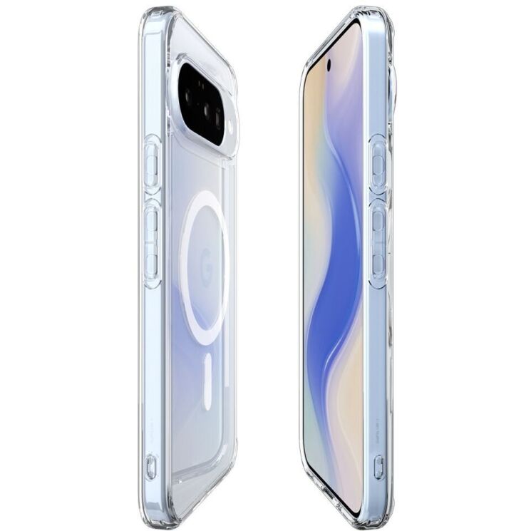 Захисний чохол Spigen (SGP) Ultra Hybrid (MagFit) для Google Pixel 10 / 10 Pro (ACS09702) - Clear / White: фото 8 з 17