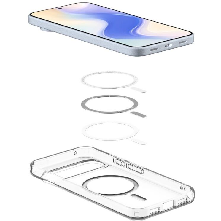 Захисний чохол Spigen (SGP) Ultra Hybrid (MagFit) для Google Pixel 10 / 10 Pro (ACS09702) - Clear / White: фото 6 з 17