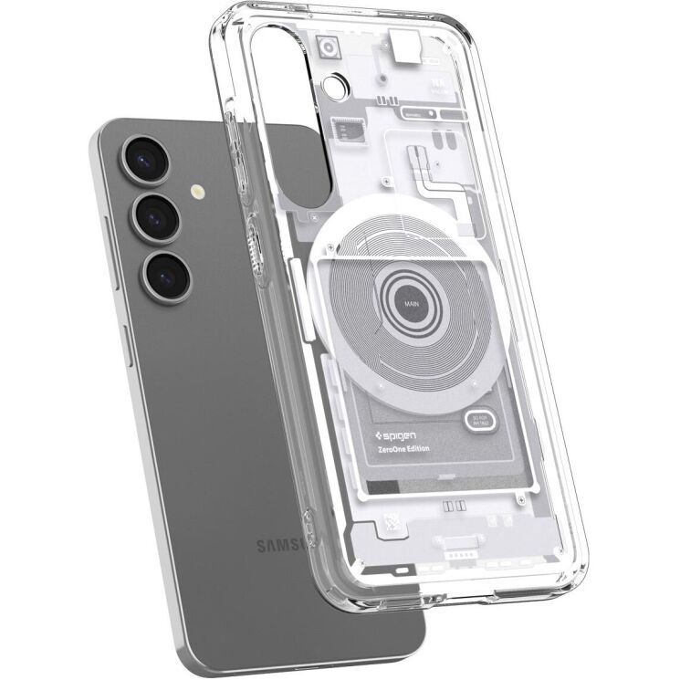 Защитный чехол Spigen (SGP) Ultra Hybrid Zero One (MagFit) для Samsung Galaxy S25 (S931) ACS09004 - White: фото 4 из 17