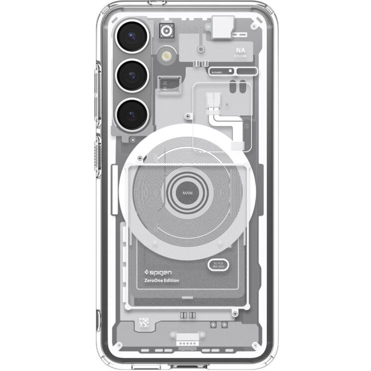 Защитный чехол Spigen (SGP) Ultra Hybrid Zero One (MagFit) для Samsung Galaxy S25 (S931) ACS09004 - White: фото 2 из 17