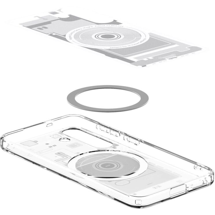 Защитный чехол Spigen (SGP) Ultra Hybrid Zero One (MagFit) для Samsung Galaxy S25 (S931) ACS09004 - White: фото 6 из 17