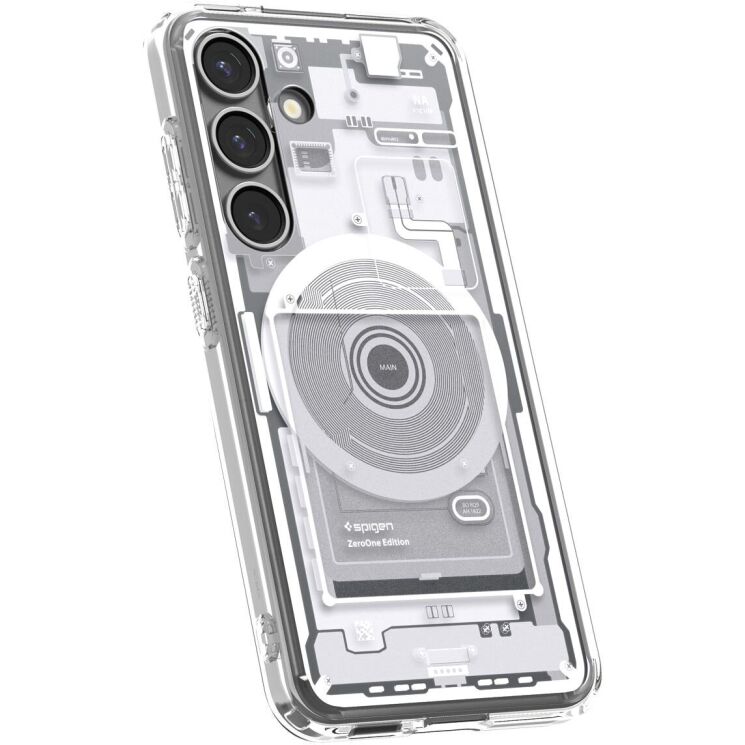 Защитный чехол Spigen (SGP) Ultra Hybrid Zero One (MagFit) для Samsung Galaxy S25 (S931) ACS09004 - White: фото 3 из 17
