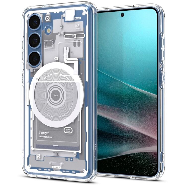 Защитный чехол Spigen (SGP) Ultra Hybrid Zero One (MagFit) для Samsung Galaxy S25 (S931) ACS09004 - White: фото 1 из 17