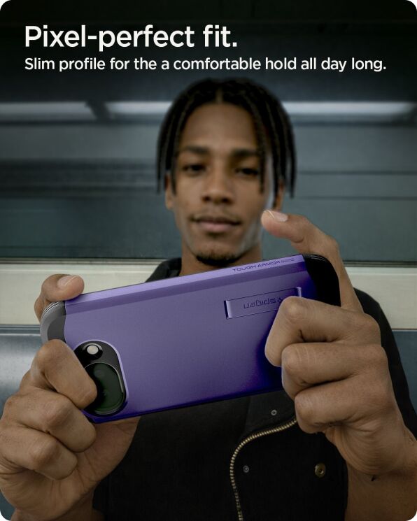 Защитный чехол Spigen Tough Armor (MagFit) для Google Pixel 10a (ACS11281) - Ash Violet: фото 11 из 13