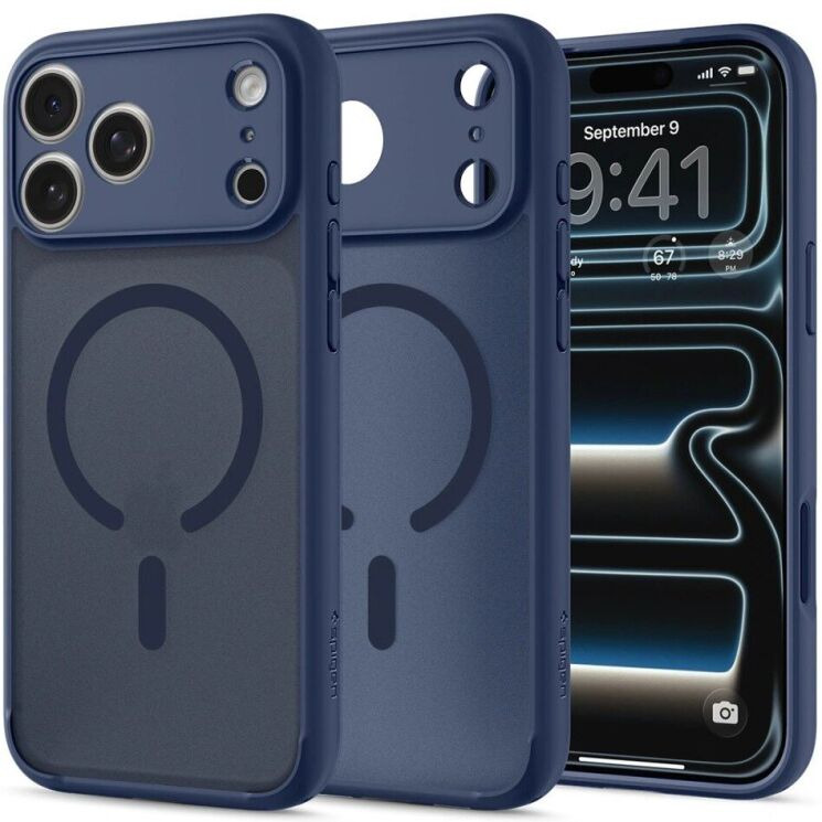 Защитный чехол Spigen Ultra Hybrid MagSafe для iPhone 18 Pro Max (ACS11918) - Frost Blue (440310ML) Защитный чехол Spigen Ultra Hybrid MagSafe для iPhone 18 Pro Max (ACS11918) - Frost Blue: фото 1 из 13