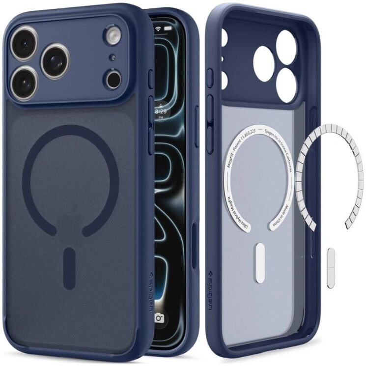 Защитный чехол Spigen Ultra Hybrid MagSafe для iPhone 18 Pro Max (ACS11918) - Frost Blue (440310ML) Защитный чехол Spigen Ultra Hybrid MagSafe для iPhone 18 Pro Max (ACS11918) - Frost Blue: фото 2 из 13
