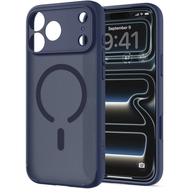Защитный чехол Spigen Ultra Hybrid MagSafe для iPhone 18 Pro Max (ACS11918) - Frost Blue (440310ML) Защитный чехол Spigen Ultra Hybrid MagSafe для iPhone 18 Pro Max (ACS11918) - Frost Blue: фото 3 из 13