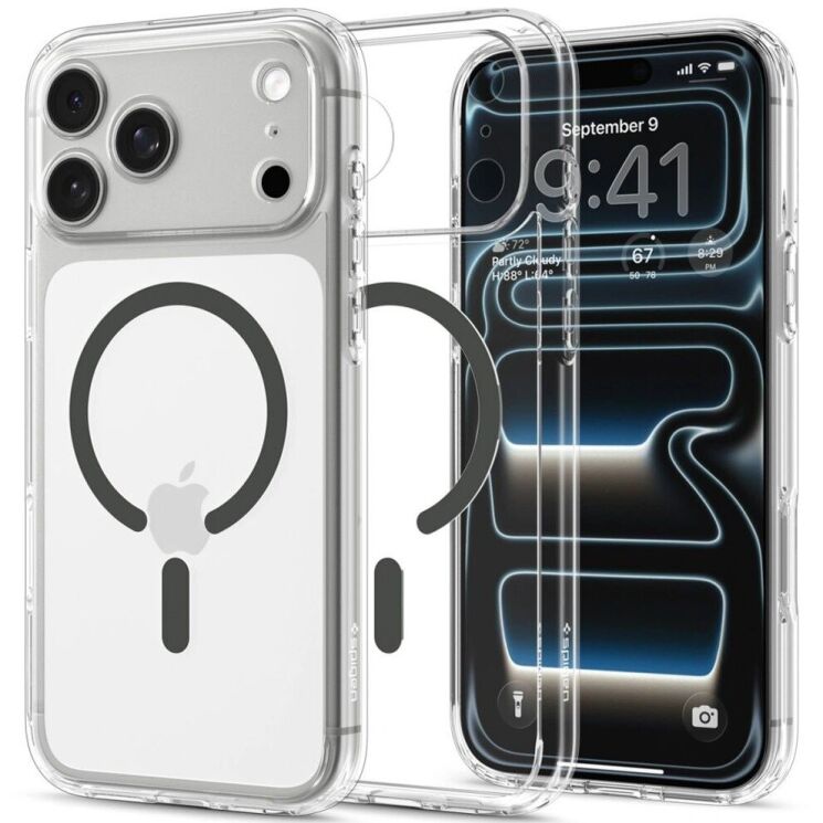 Защитный чехол Spigen Ultra Hybrid MagSafe для iPhone 18 Pro Max (ACS12119) - Crystal Clear (440310H) Защитный чехол Spigen Ultra Hybrid MagSafe для iPhone 18 Pro Max (ACS12119) - Crystal Clear: фото 1 из 13