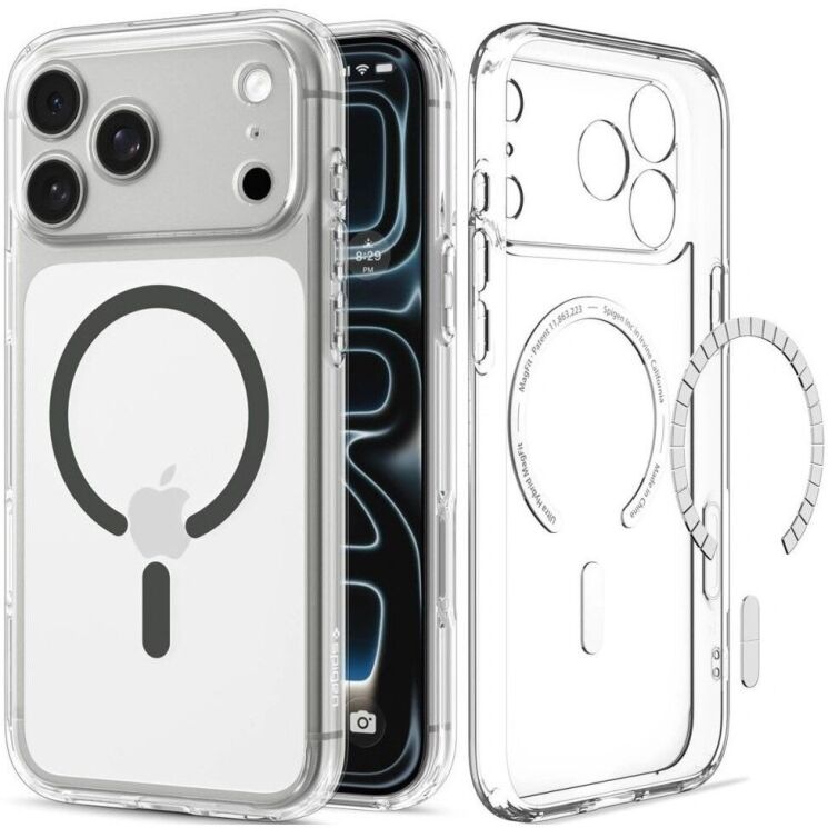 Защитный чехол Spigen Ultra Hybrid MagSafe для iPhone 18 Pro Max (ACS12119) - Crystal Clear (440310H) Защитный чехол Spigen Ultra Hybrid MagSafe для iPhone 18 Pro Max (ACS12119) - Crystal Clear: фото 2 из 13