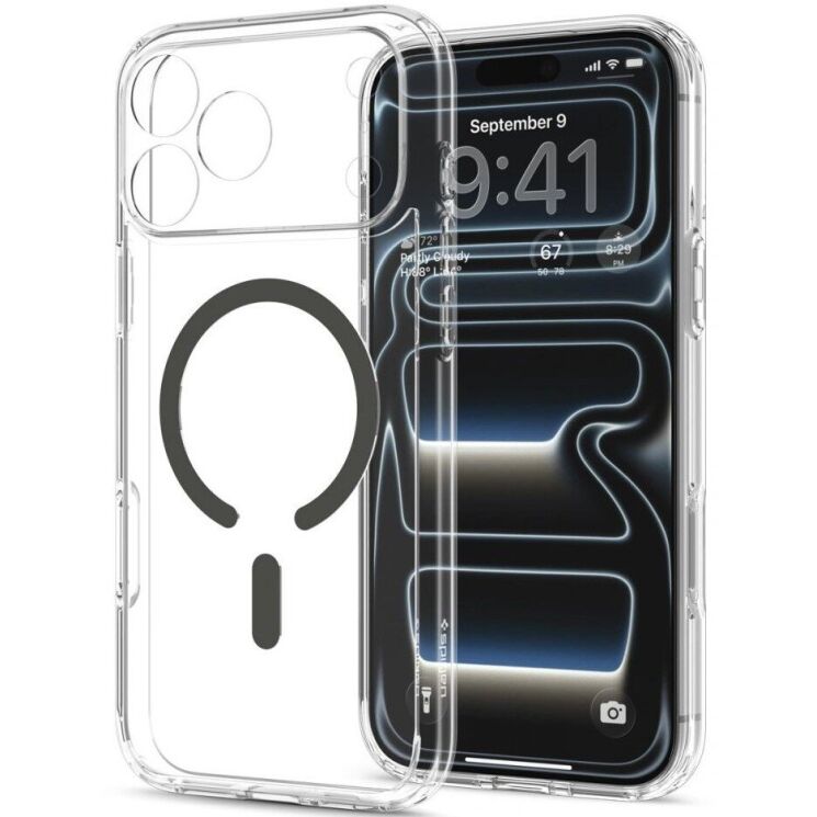 Защитный чехол Spigen Ultra Hybrid MagSafe для iPhone 18 Pro Max (ACS12119) - Crystal Clear (440310H) Защитный чехол Spigen Ultra Hybrid MagSafe для iPhone 18 Pro Max (ACS12119) - Crystal Clear: фото 3 из 13