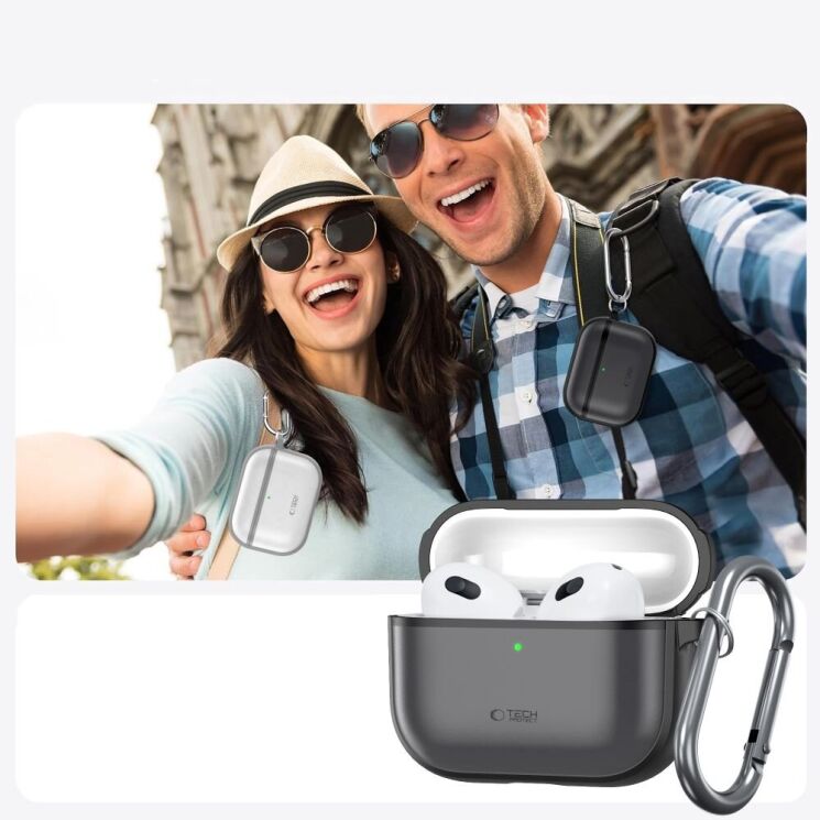 Защитный чехол Tech-Protect Magmat (FH) для AirPods Pro 3 - Matte Black: фото 7 из 7
