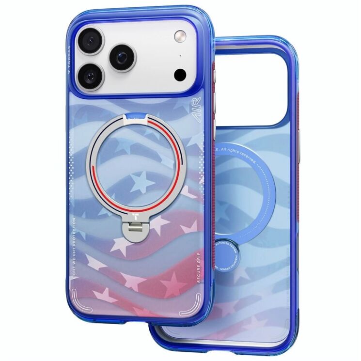Защитный чехол TORRAS Ostand Q3 Air Football Limited для iPhone 17 Pro - US Starlight (403246RL) Защитный чехол TORRAS Ostand Q3 Air Football Limited для iPhone 17 Pro - US Starlight: фото 1 из 12