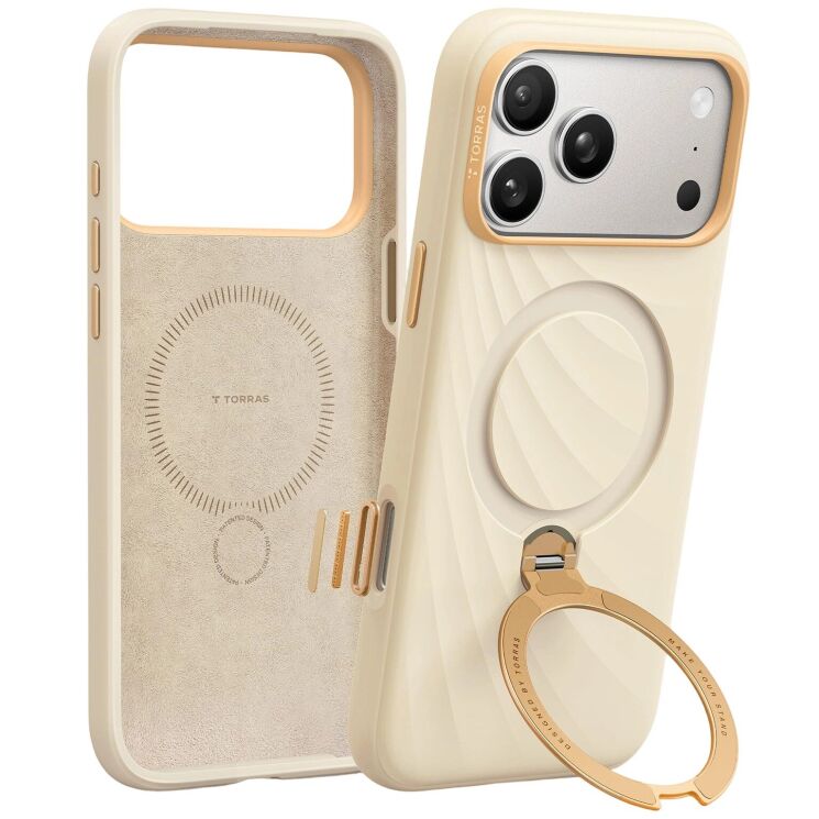Захисний чохол TORRAS Ostand Q3 Wind Series для iPhone 17 Pro - Desert Gold (403297F) Захисний чохол TORRAS Ostand Q3 Wind Series для iPhone 17 Pro - Desert Gold: фото 1 з 9