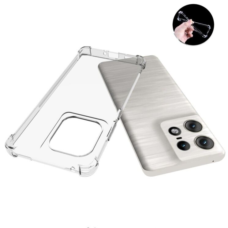 Защитный чехол UniCase AirBag для Motorola Edge 50 Pro - Transparent: фото 4 из 5