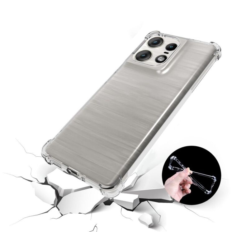 Защитный чехол UniCase AirBag для Motorola Edge 50 Pro - Transparent: фото 3 из 5