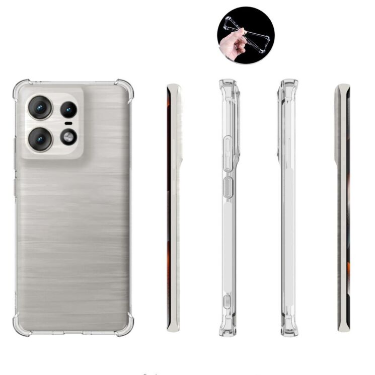 Защитный чехол UniCase AirBag для Motorola Edge 50 Pro - Transparent: фото 5 из 5