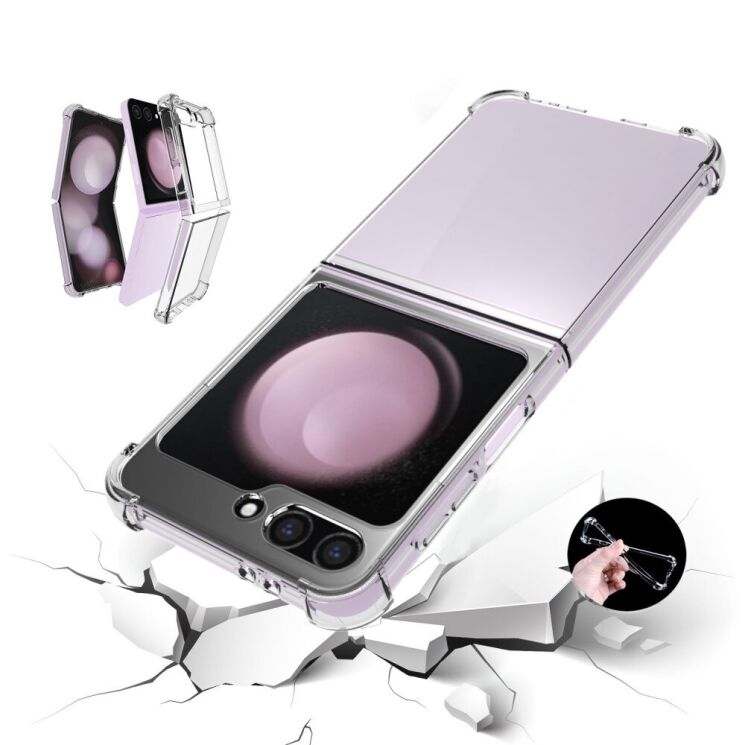 Защитный чехол UniCase AirBag для Samsung Galaxy Flip 6 - Transparent: фото 2 из 6