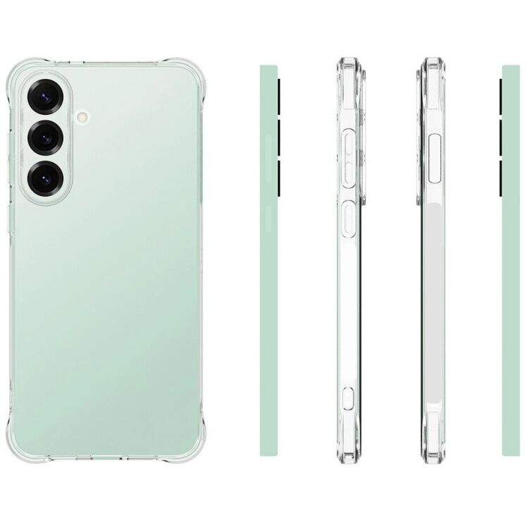 Защитный чехол UniCase AirBag Flow для Samsung Galaxy S25 FE (S731) - Transparent: фото 5 из 5