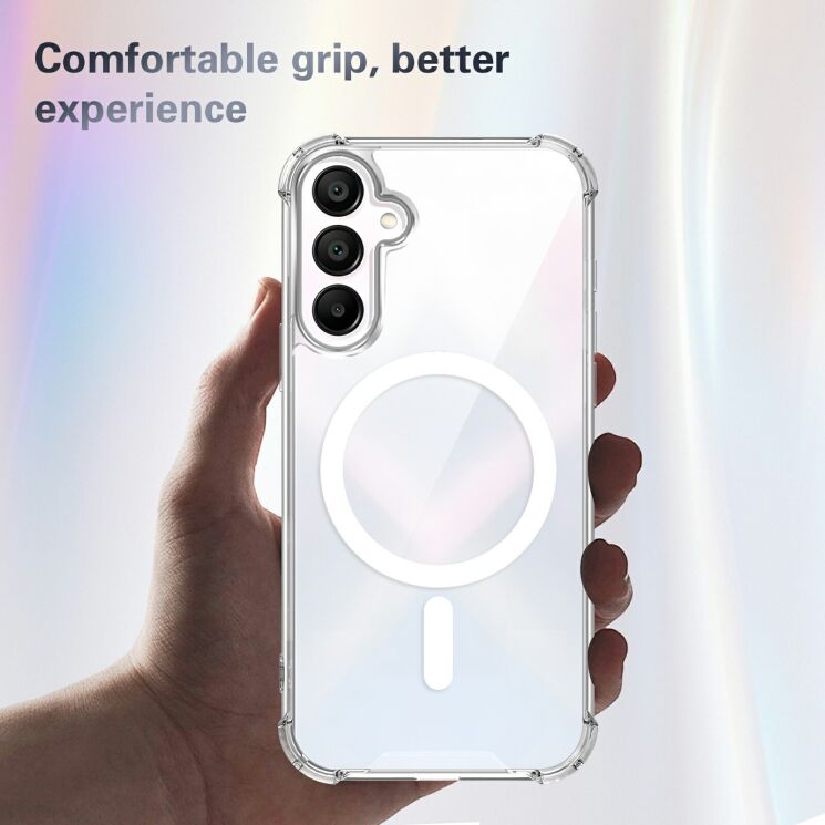 Захисний чохол UniCase AirBag Flow MagSafe для Samsung Galaxy А18 / Galaxy A26 (A266) / Galaxy A17 (A176) - Transparent: фото 5 з 14